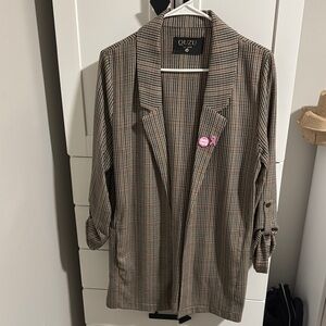 Brown Blazer Contemporary Minimalist Design